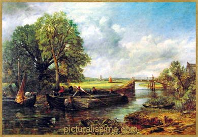 Constable Vue de la Stour etagrave; coté de Dedham