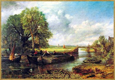 Constable Vue de la Stour à coté de Dedham