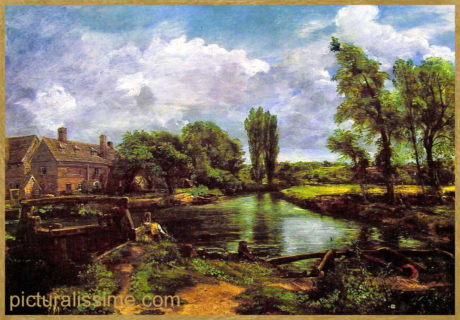 Copie Reproduction Constable le Moulin etagrave; eau