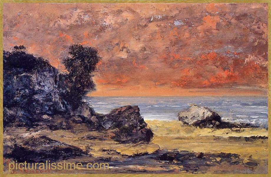 Copie Reproduction Courbet Après l'Orage