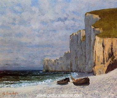 Gustave Courbet Baie et falaises