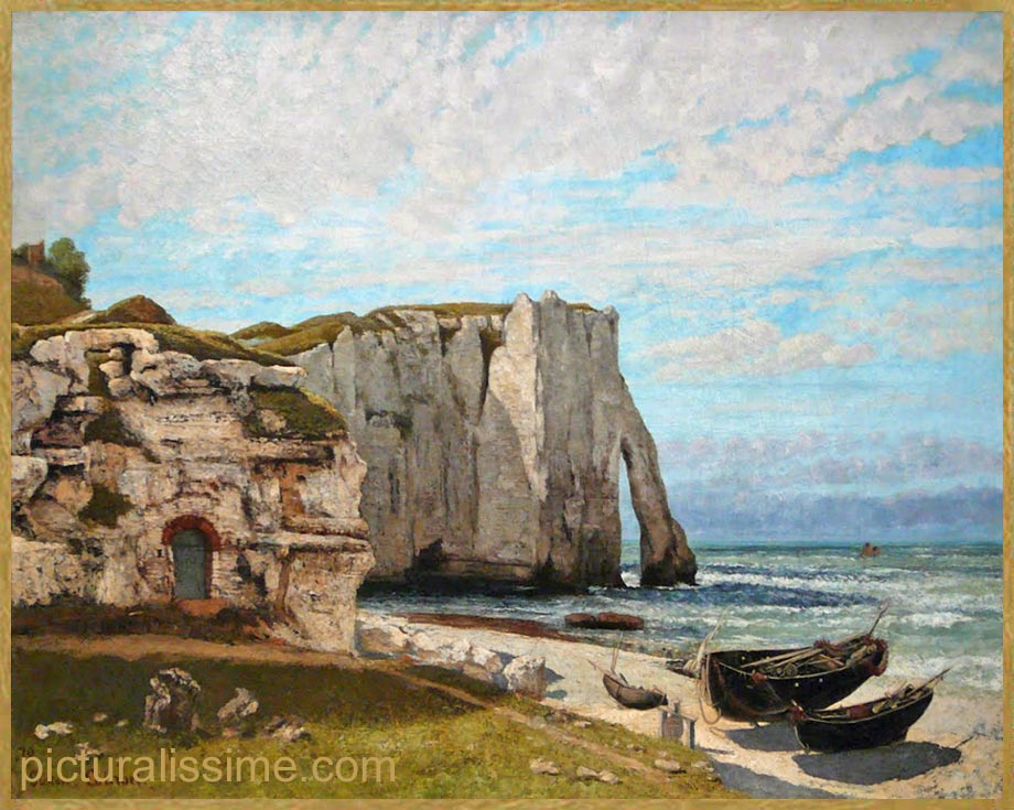 Courbet Falaise à Etretat après l'orage