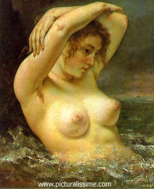 Gustave Courbet Femme dans la vague
