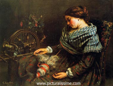 Gustave Courbet la Fileuse endormie