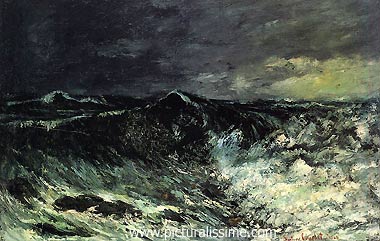 Gustave Courbet la Vague N1