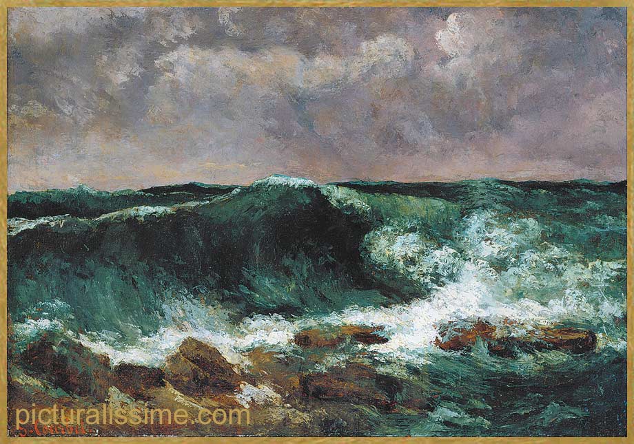 Copie Reproduction Courbet la Vague N2 Frankfort