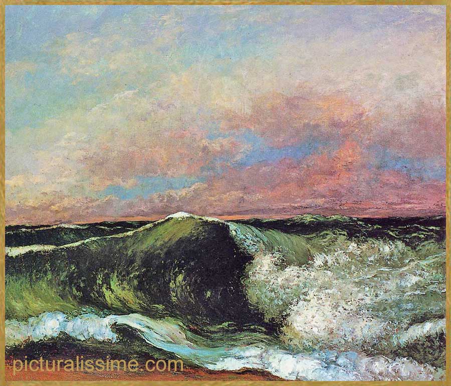 Copie Reproduction Courbet la Vague N3