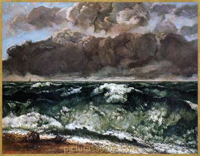 Gustave Courbet la Vague Nationalgalerie Berlin