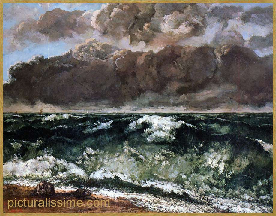 Copie Reproduction Courbet la Vague Nationalgalerie Berlin
