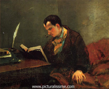 Gustave Courbet Portrait de Baudelaire