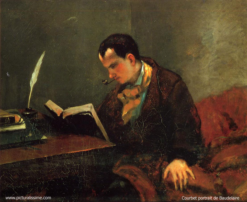 Courbet Portrait de Baudelaire