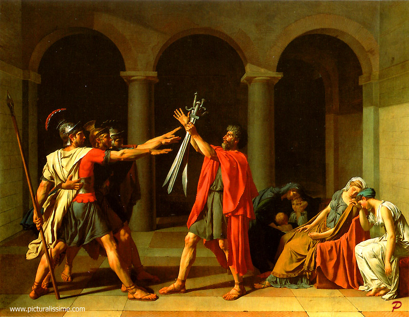 Copie Reproduction David le Serment des Horaces