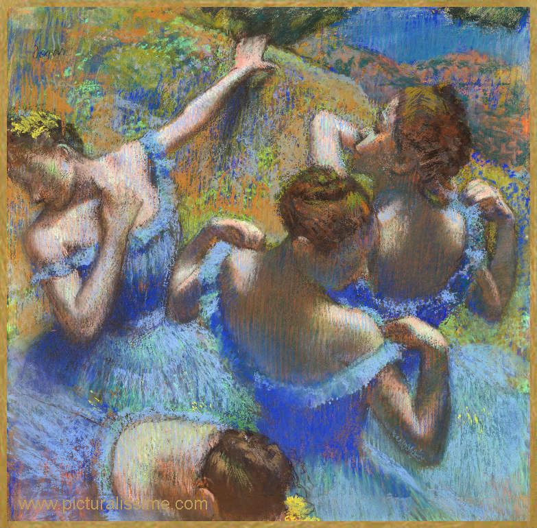 Copie Reproduction Degas Danseuses Bleues Musée Pushkin