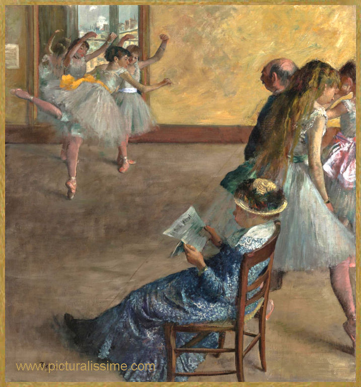 Copie Reproduction Degas la Classe de Ballet