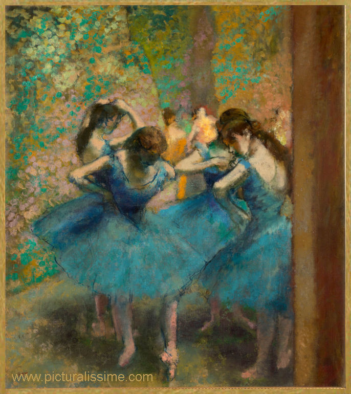 Edgar Degas Danseuses Bleues