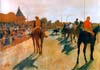 Degas le Défilé ou Chevaux de course devant les Tribunes