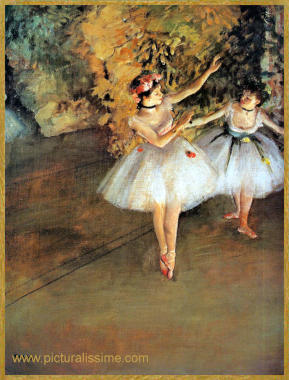 Degas Deux danseuses sur scène