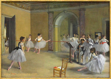 Foyer de la danse &agrave; l'Op&eacute;ra rue Pelletier