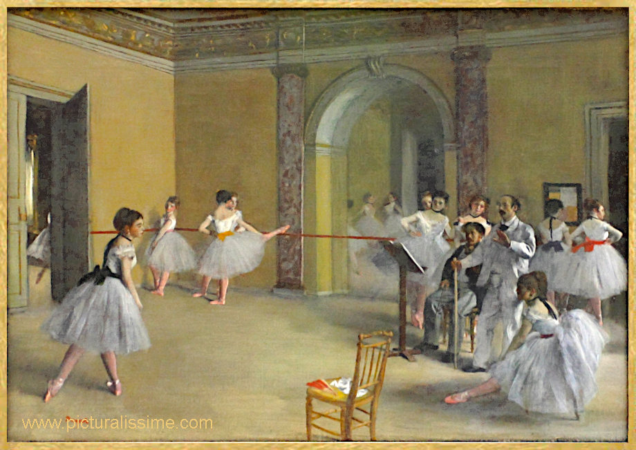 Copie Reproduction Degas Foyer de la danse etagrave; l'Opéra rue Pelletier