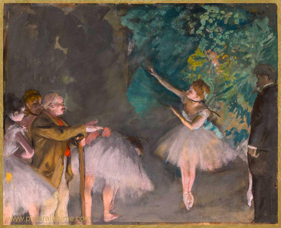 Copie Reproduction Degas Répétition du Ballet