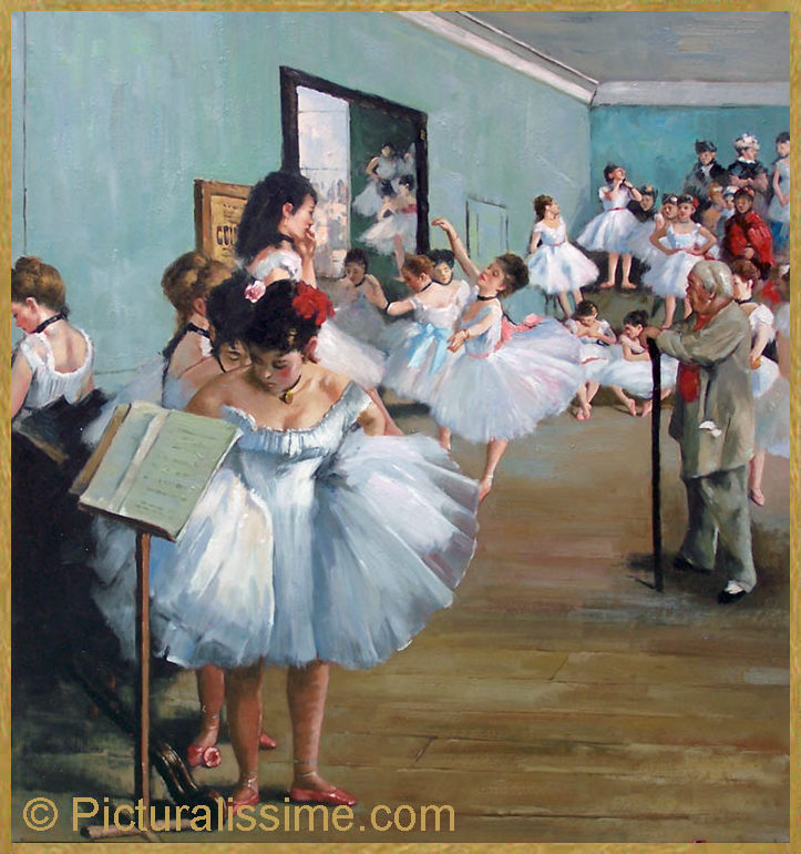 Exemple de qualité d'une reproduction de tableau copie de Degas