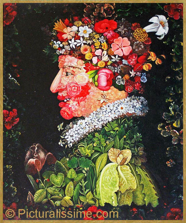 Exemple de qualité d'une reproduction de tableau copie de Arcimboldo