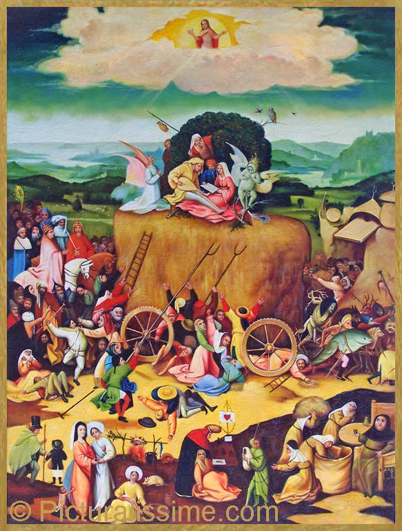 Exemple de qualité d'une reproduction de tableau copie de Bosch