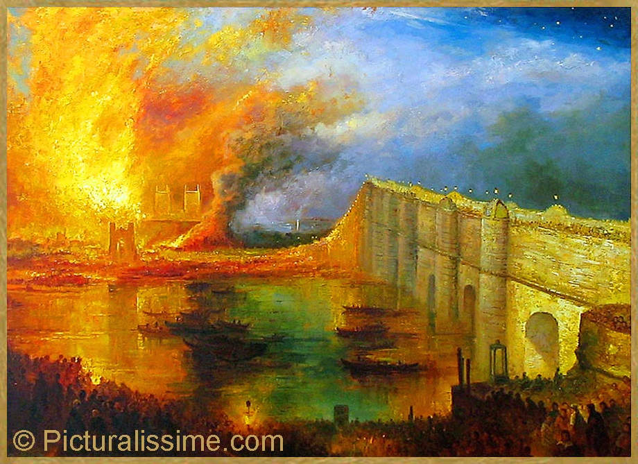 Exemple de qualité d'une reproduction de tableau copie de Turner