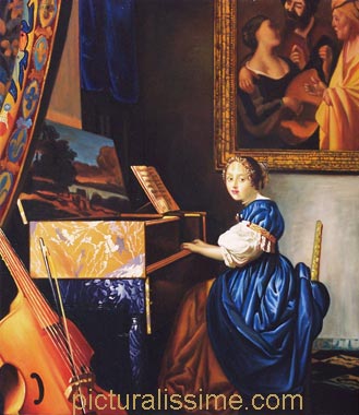 Exemple de la qualité de réalisation d'une Reproduction de Vermeer