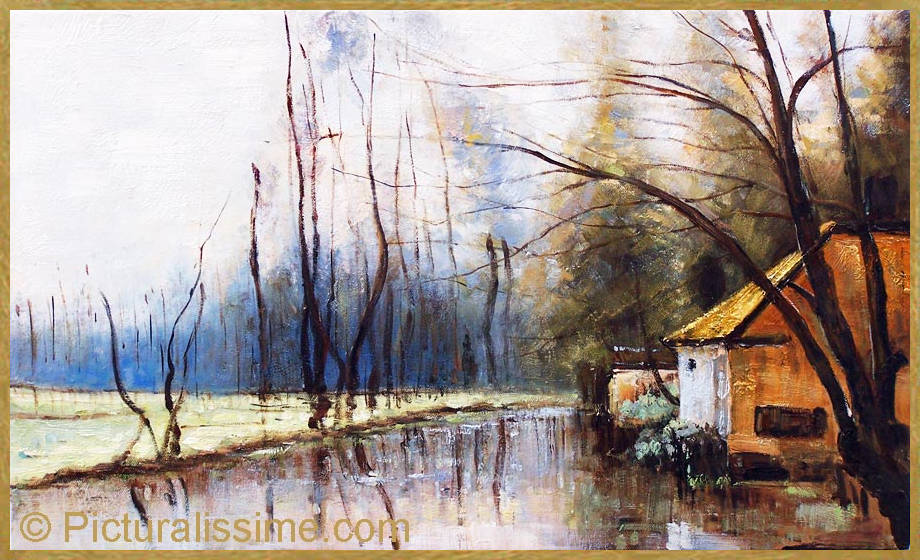Exemple de qualité d'une reproduction de tableau copie de Corot