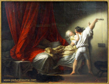 Copie Reproduction Fragonard le Verrou