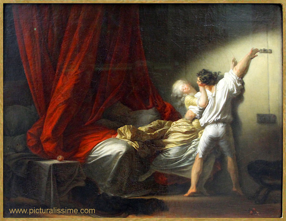 Copie Reproduction Fragonard le Verrou