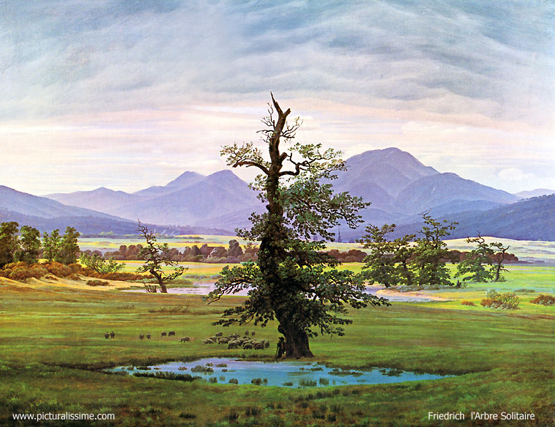 Caspar David Friedrich l'Arbre solitaire