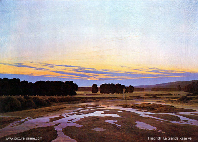 Copie Reproduction Caspar David Friedrich La grande Réserve