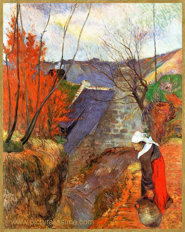 Paul Gauguin Bretonne avec pichet