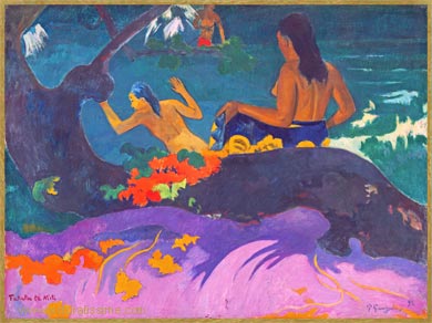 Paul Gauguin fatata te miti Près de la mer