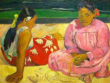 Paul Gauguin Femmes Tahitiennes sur la plage
