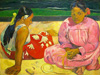 Femmes Tahitiennes sur la plage