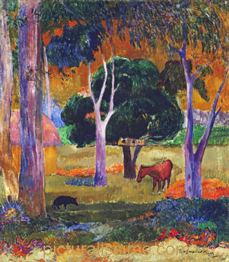 Gauguin Hiva Oa Paysage de la Dominique
