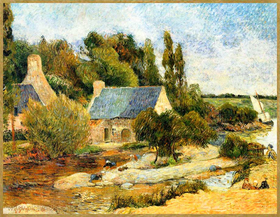 Paul Gauguin les Lavandières à Pont Aven