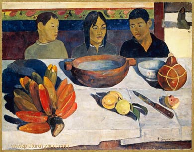 Paul Gauguin le Repas les Bananes