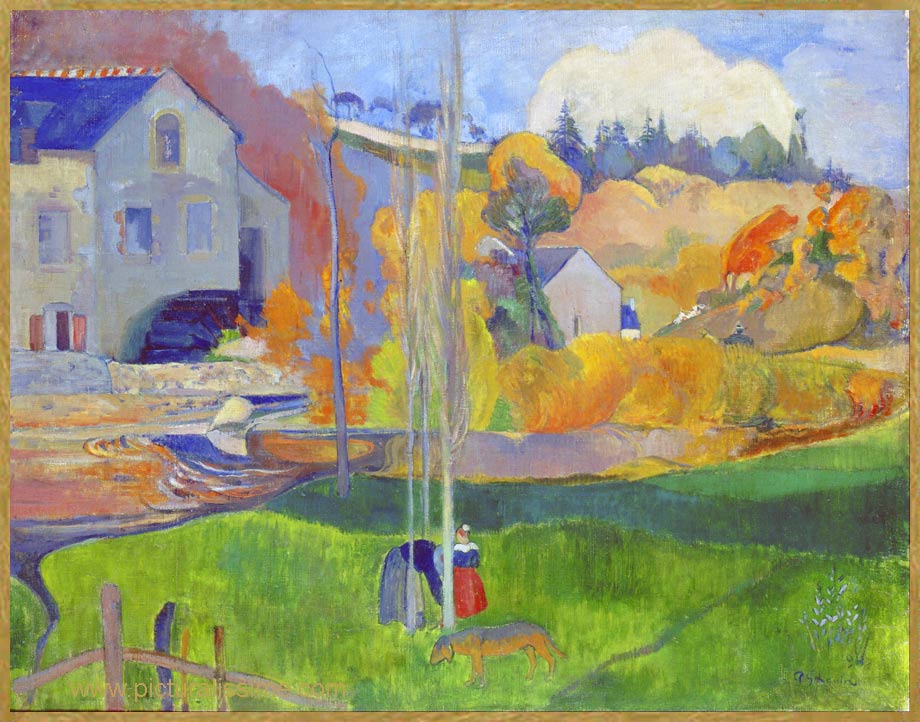 Paul Gauguin Paysage Breton le Moulin de David