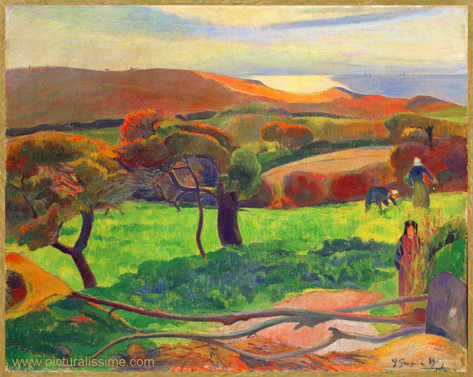 Gauguin Paysage Breton au bord de mer