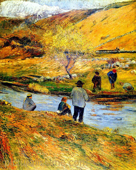 Paul Gauguin Pêcheurs Breton ou Pêcheurs à la ligne