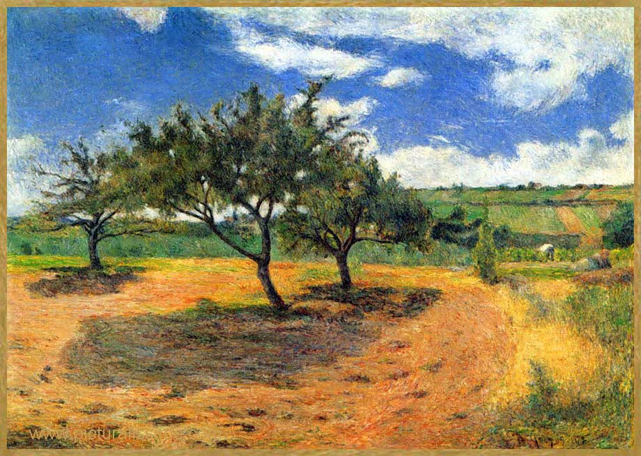 Copie Reproduction de Gauguin Pommiers