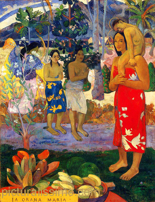 Paul Gauguin Ia orana Maria Je vous salue Marie