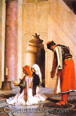 Jean Léon Gérôme jeunes grecs etagrave; la mosquée
