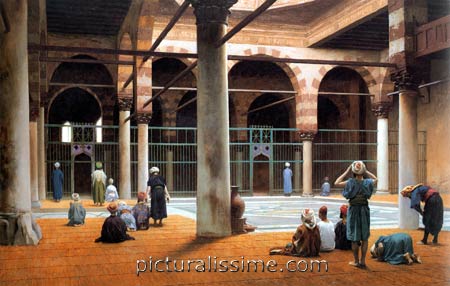Jean Léon Gérôme intérieur de la mosquée