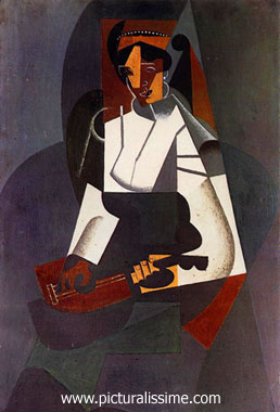 Juan Gris Femme  la mandoline