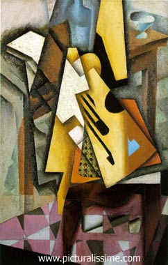 Juan Gris Guitare sur une chaise